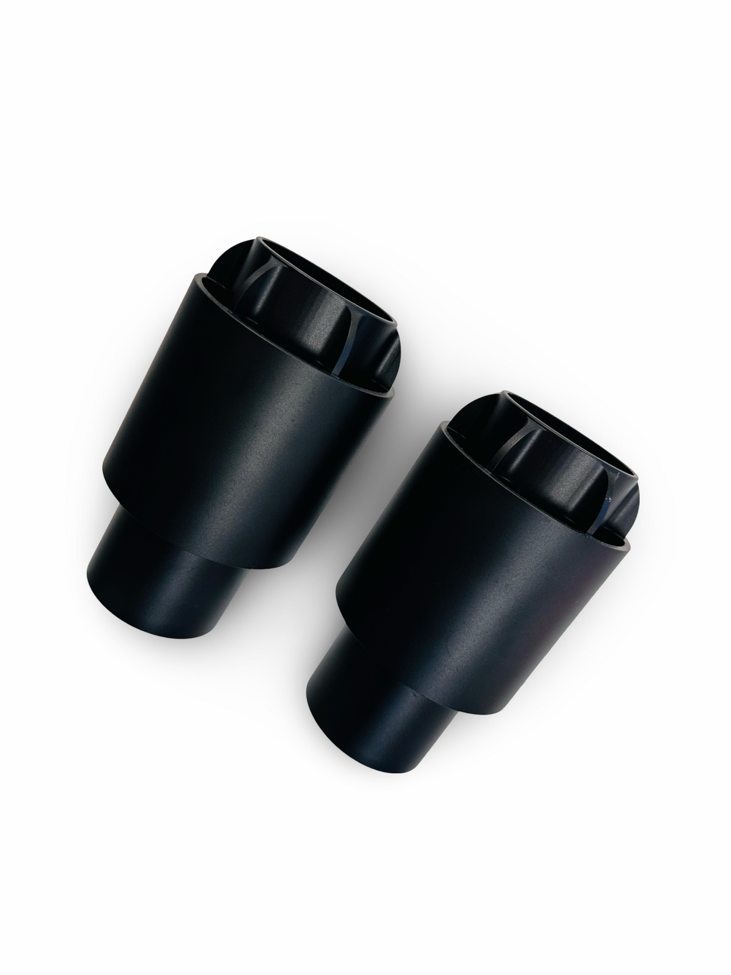 Black Anodized CNC Metal 935 Style Exhaust Tips 2.25 inlet .SET