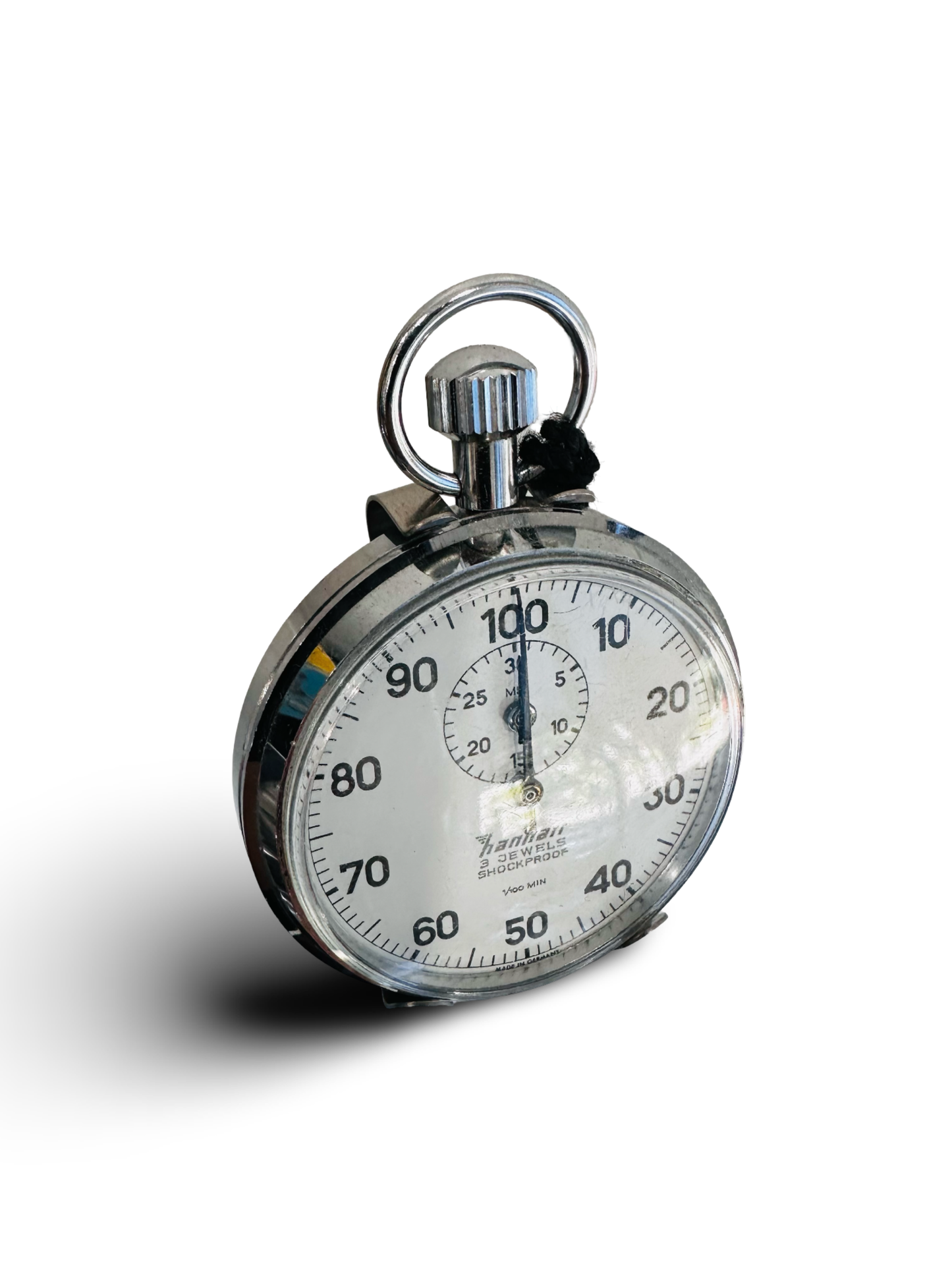 Hanhart Stopwatch 1/5 Sec 1/100 Min 3 Jewels Shockproof Antimagnetic