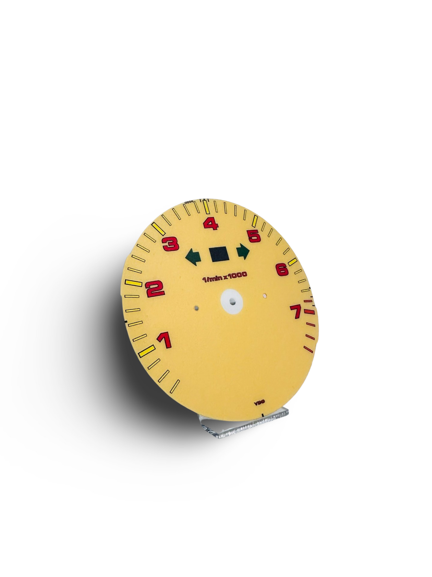 Speedometer Dial 964 993 Tachometer Without Board Computer. Speed Yellow W/ Red Numbers. One available.