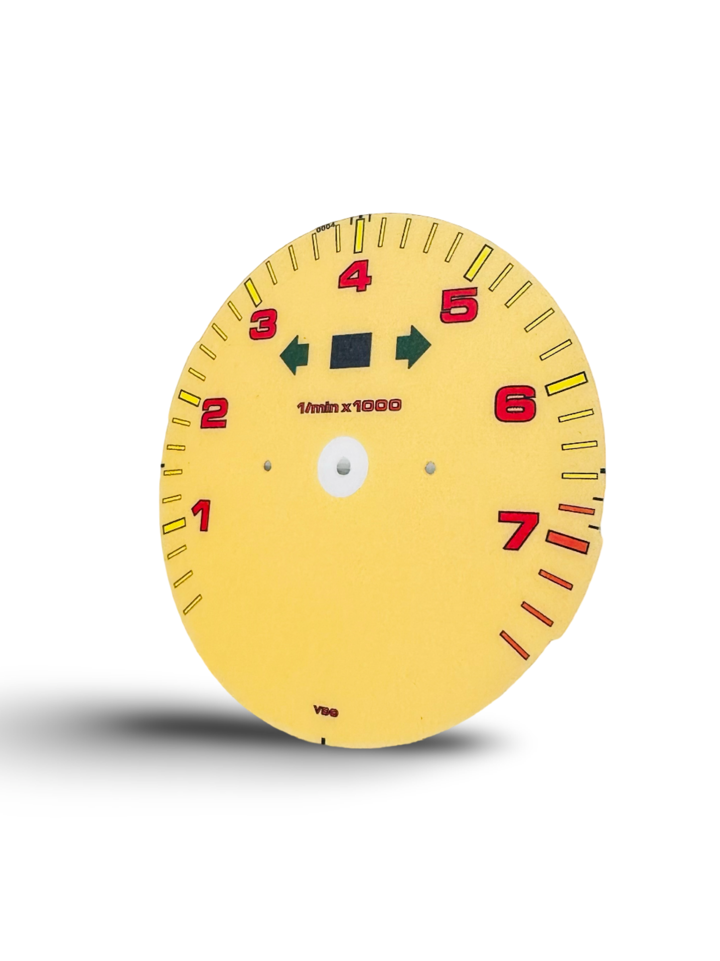 Speedometer Dial 964 993 Tachometer Without Board Computer. Speed Yellow W/ Red Numbers. One available.