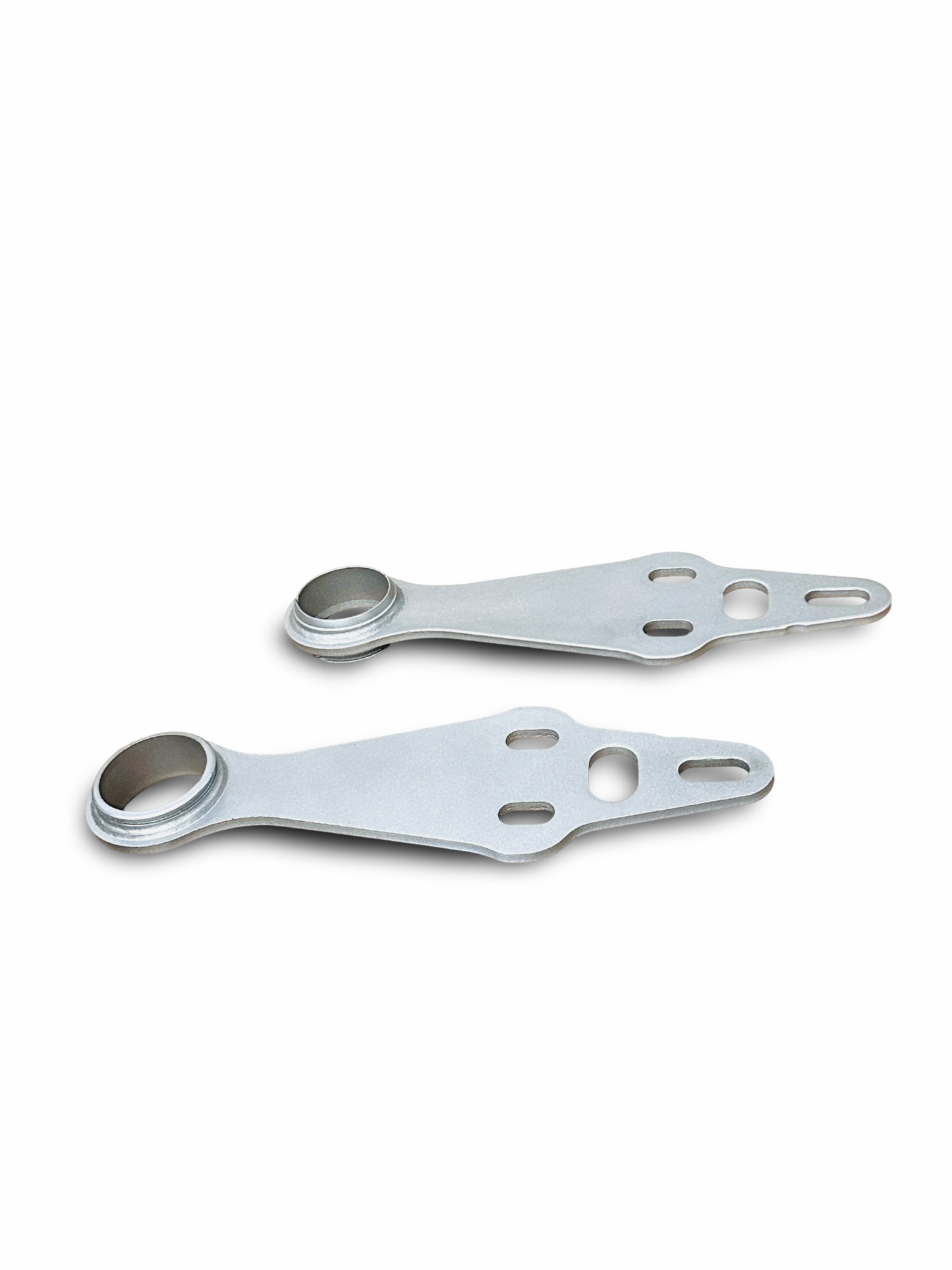 Spring Plates for 964 Carrera Rs Rear Axle Strive L+R. Silver Cerakote - Bushings not included.