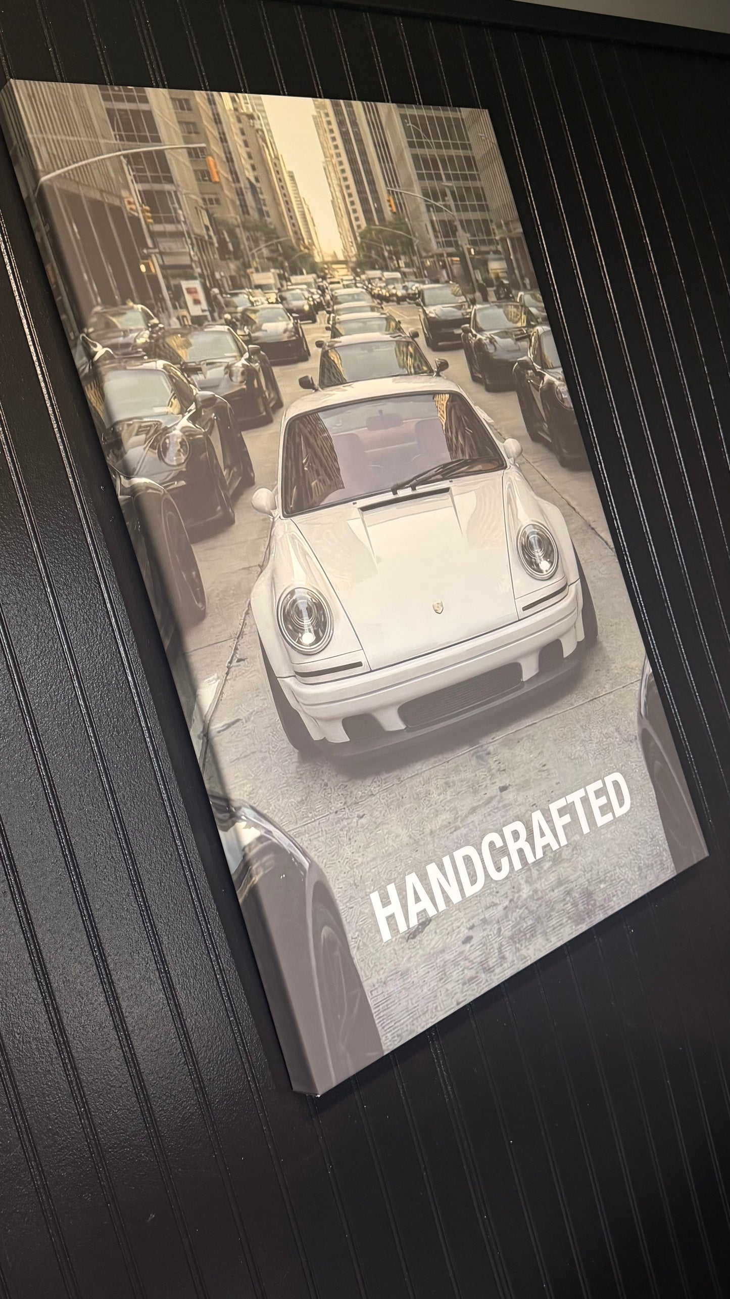 Supersport poster on canvas, 36" x 40".