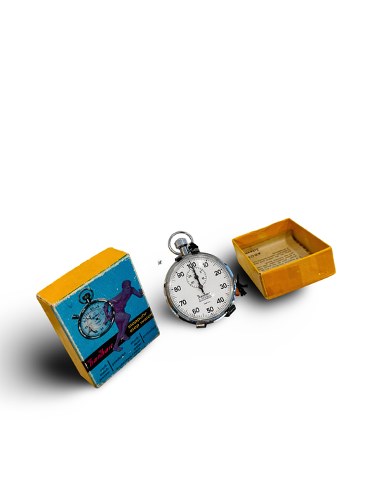 Hanhart Stopwatch 1/5 Sec 1/100 Min 3 Jewels Shockproof Antimagnetic