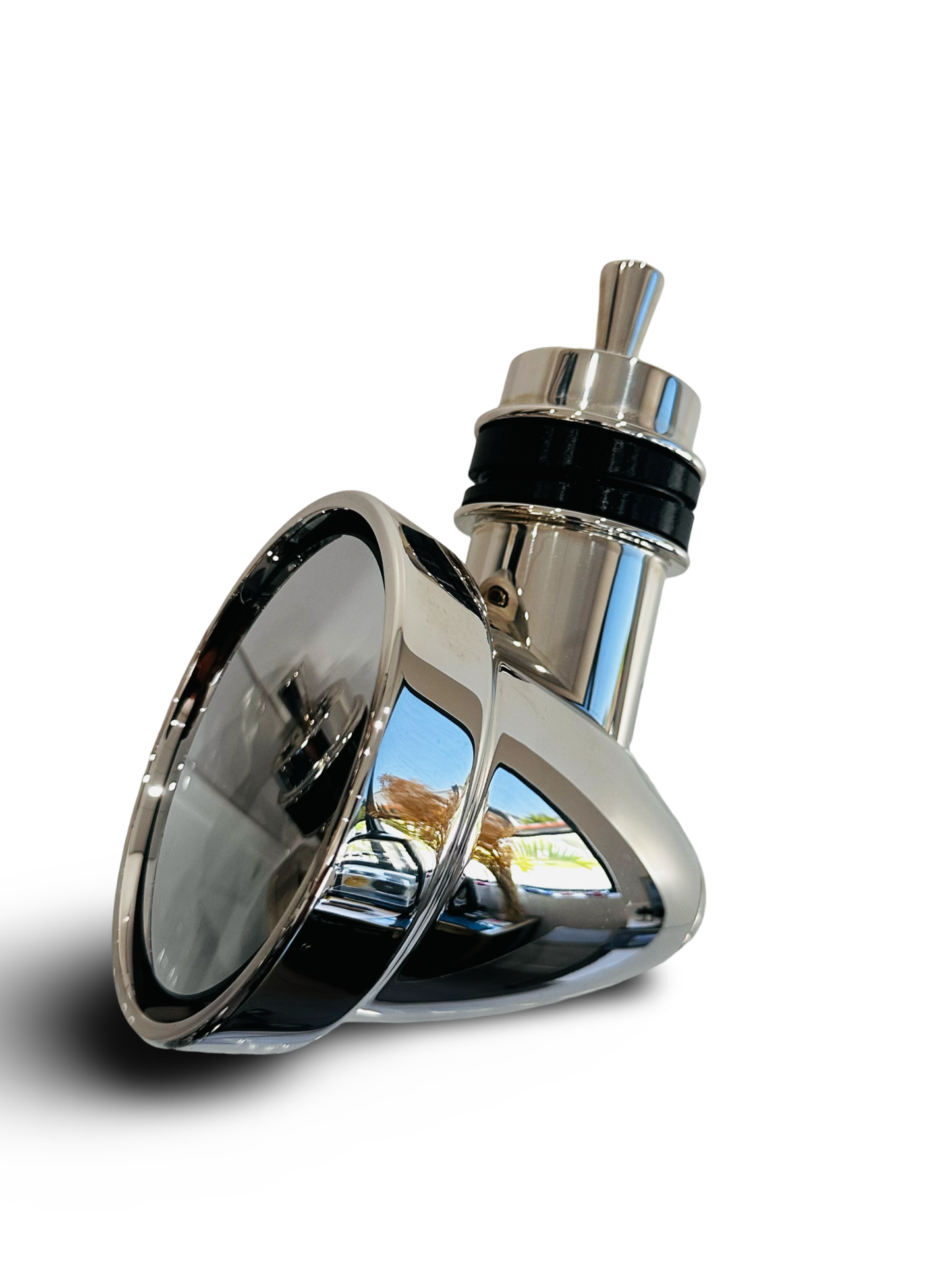 Polished Metal Through Glass Mirrors. Fantastic Quality. Last Set!!