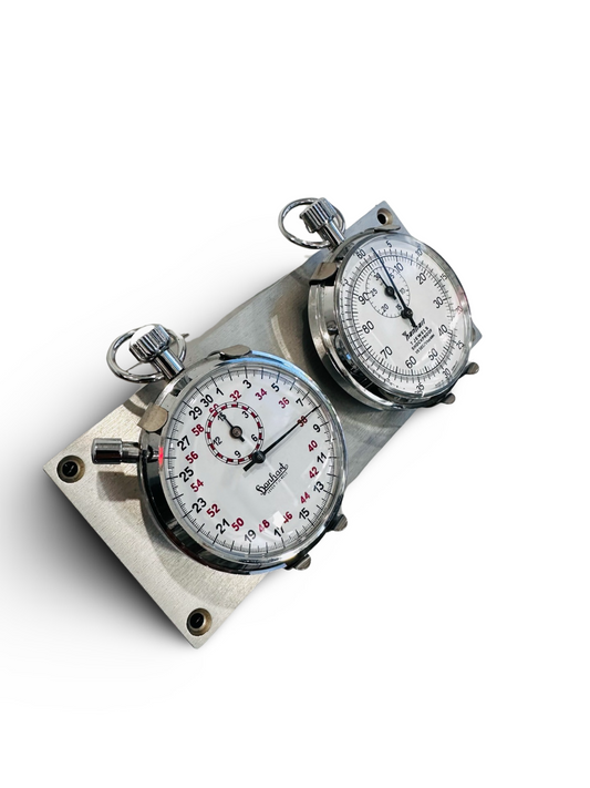 Vintage Hanhart Premier 7 Jewel Split Second Chronograph Shockproof Stop Watch & 7 Jewels Lever