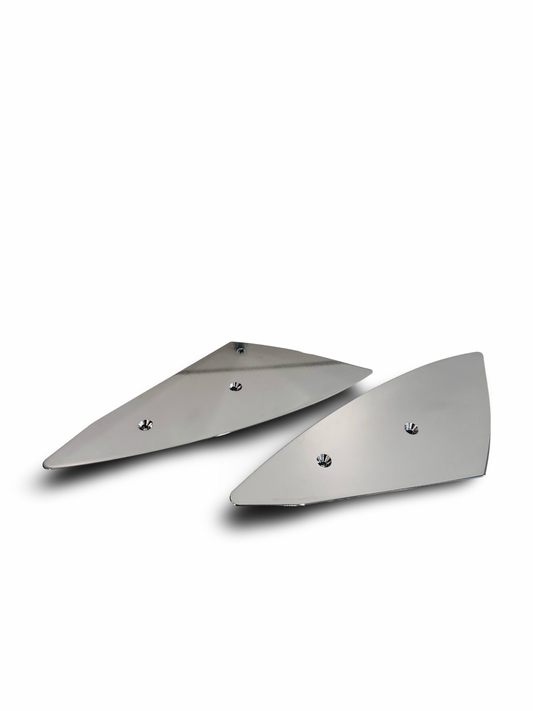 911 / 964 / 993 Lower Dash End Trim Cap Cover Set. Aluminum.