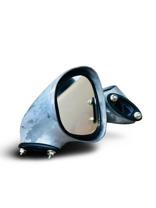 Beautiful Classic Unfinished Aluminum Mirrors. Only one set available.