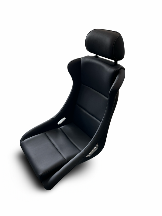 Black Leatherette Classic Hardback Sport Seats Set. Last one available.