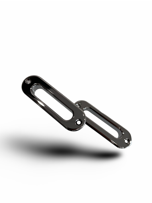 911 Rear Panel Seat Belt Bezel - Set. Aluminum.